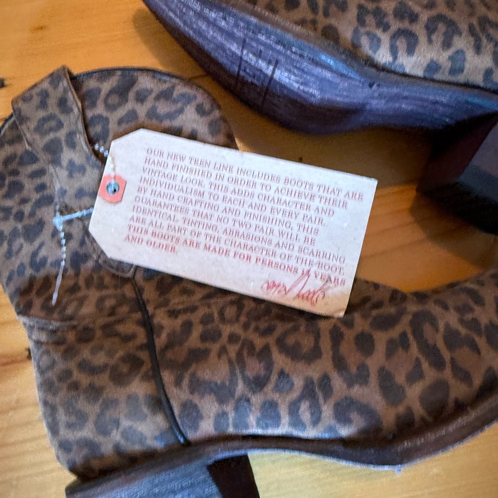 Corral Brown Leopard Ankle Boots